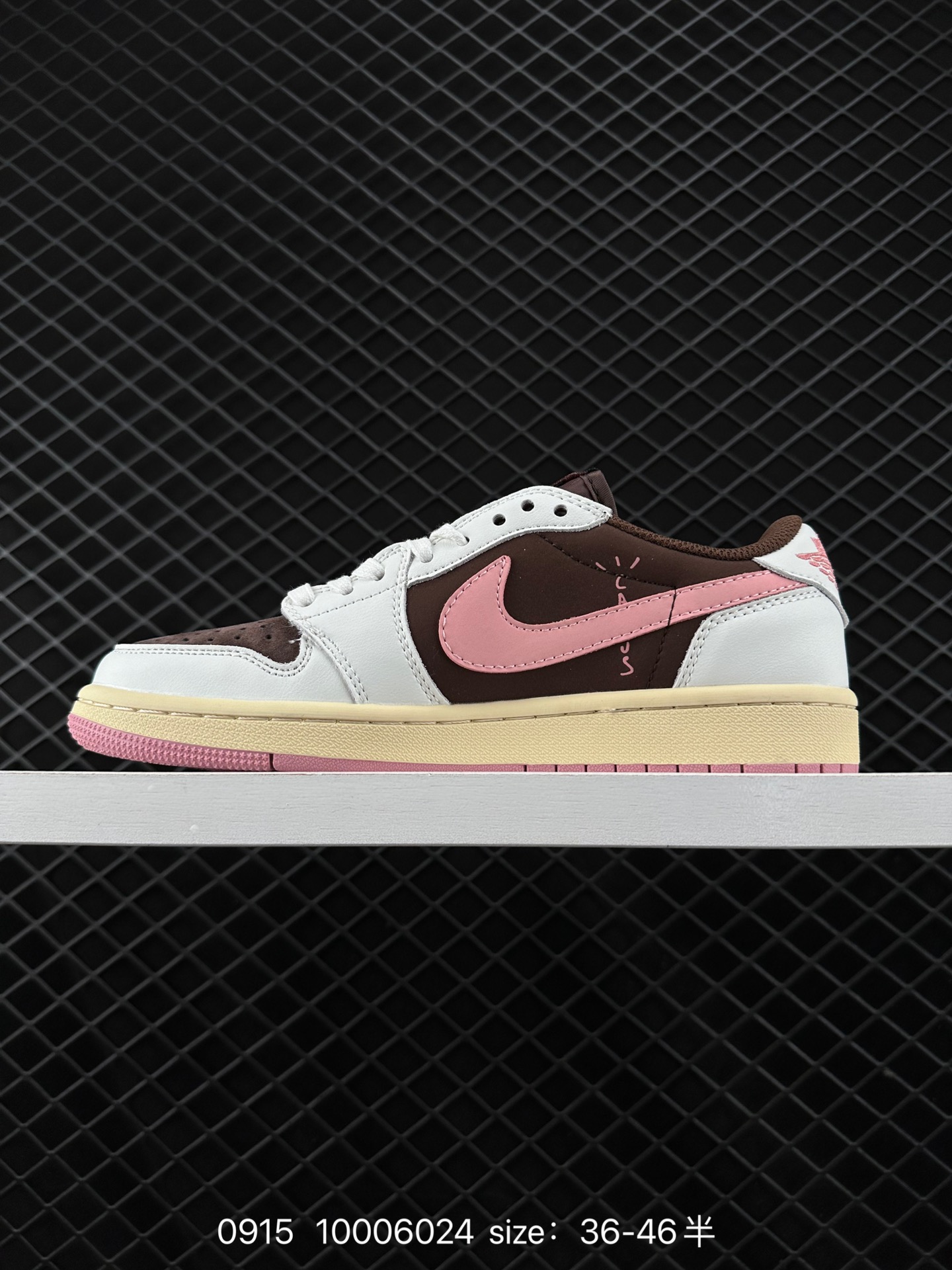 fragment design x Travis Scott x Nike Air Jordan 1 Low OG SP”Black/Green Toe“